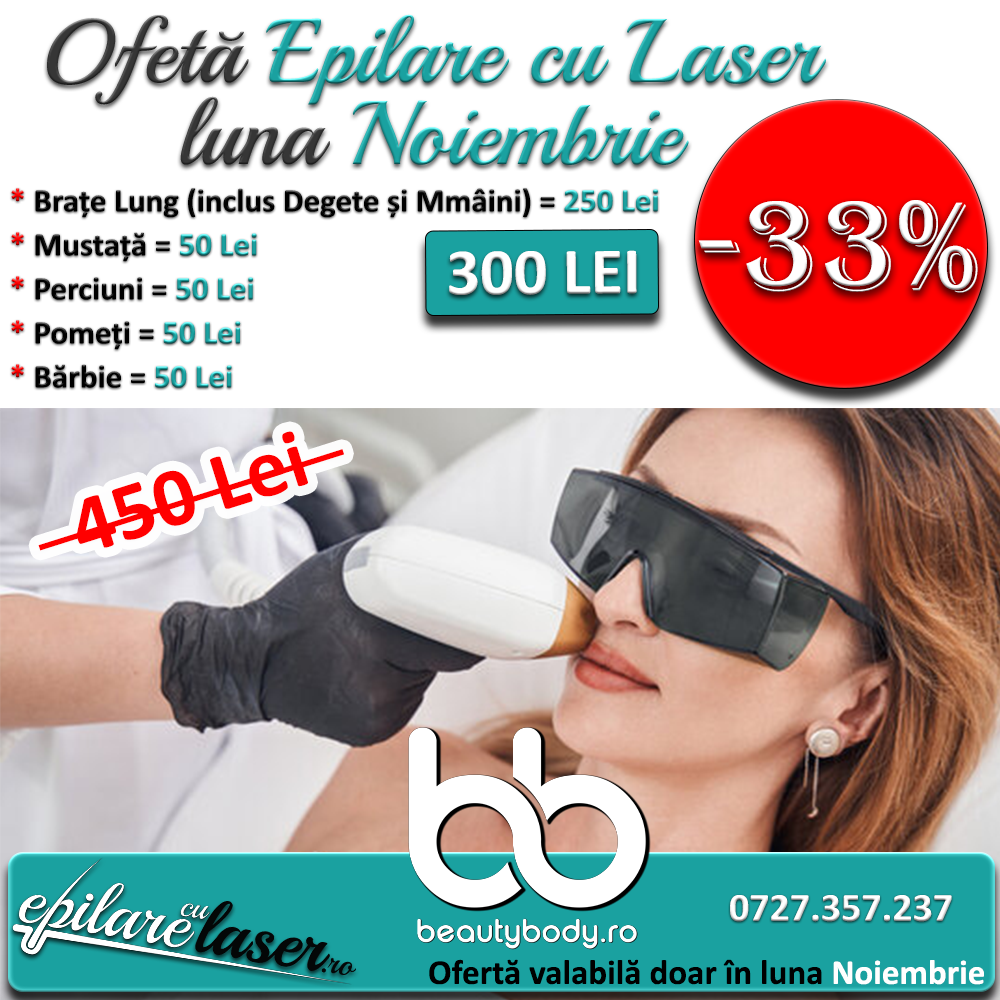 Ofertă Epilare cu Laser luna Noiembrie